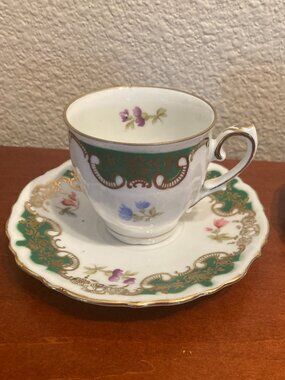 Vintage Bavaria Germany Porcelain Teacup and Saucer